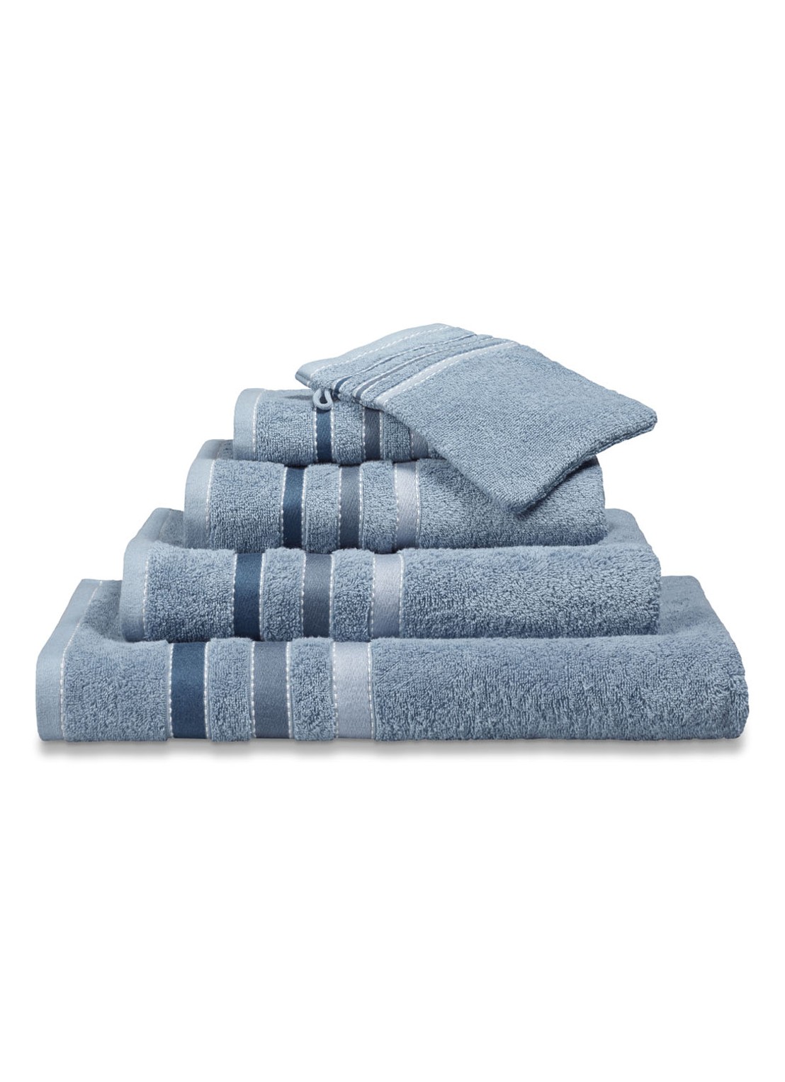 Vandyck Prestige Lines badhanddoek - 500 gr/m2 - 60 x 110 cm - detail 5 blauw