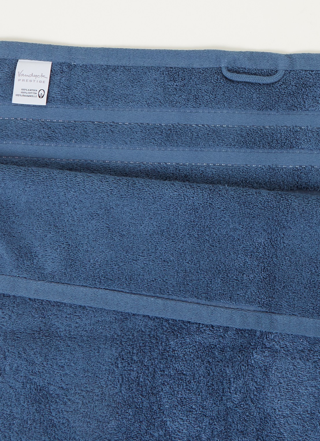 Vandyck Prestige Lines badhanddoek - 500 gr/m2 - 60 x 110 cm - detail 3 indigo