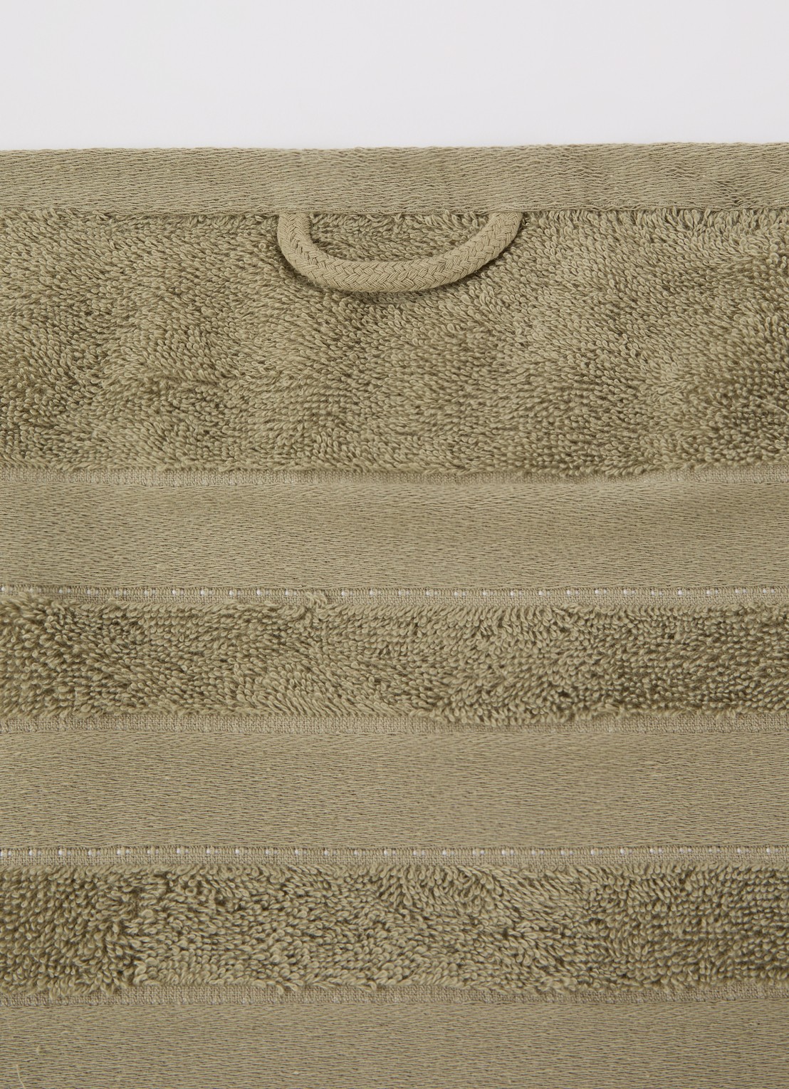 Vandyck Prestige Lines badlaken - 500 gr/m2 - 70 x 140 cm - detail 2 mosgroen