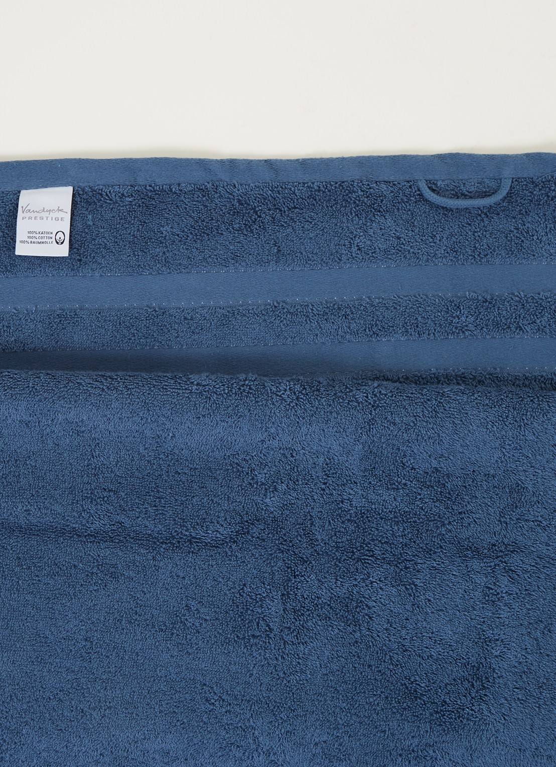 Vandyck Prestige Lines badlaken - 500 gr/m2 - 70 x 140 cm - detail 3 indigo