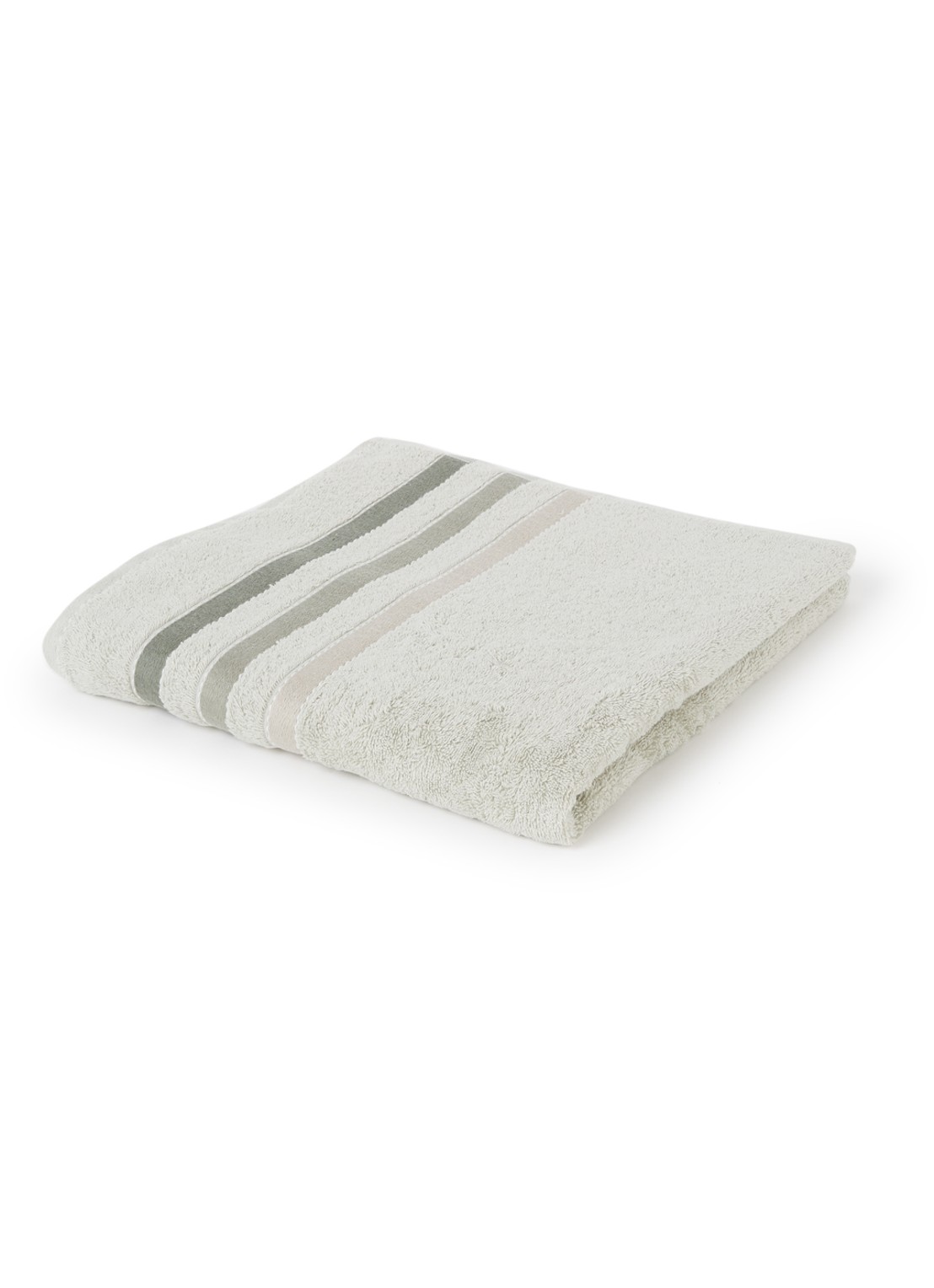 Vandyck Prestige Lines badlaken - 500 gr/m2 - 70 x 140 cm  - voorkant 2 lichtgroen