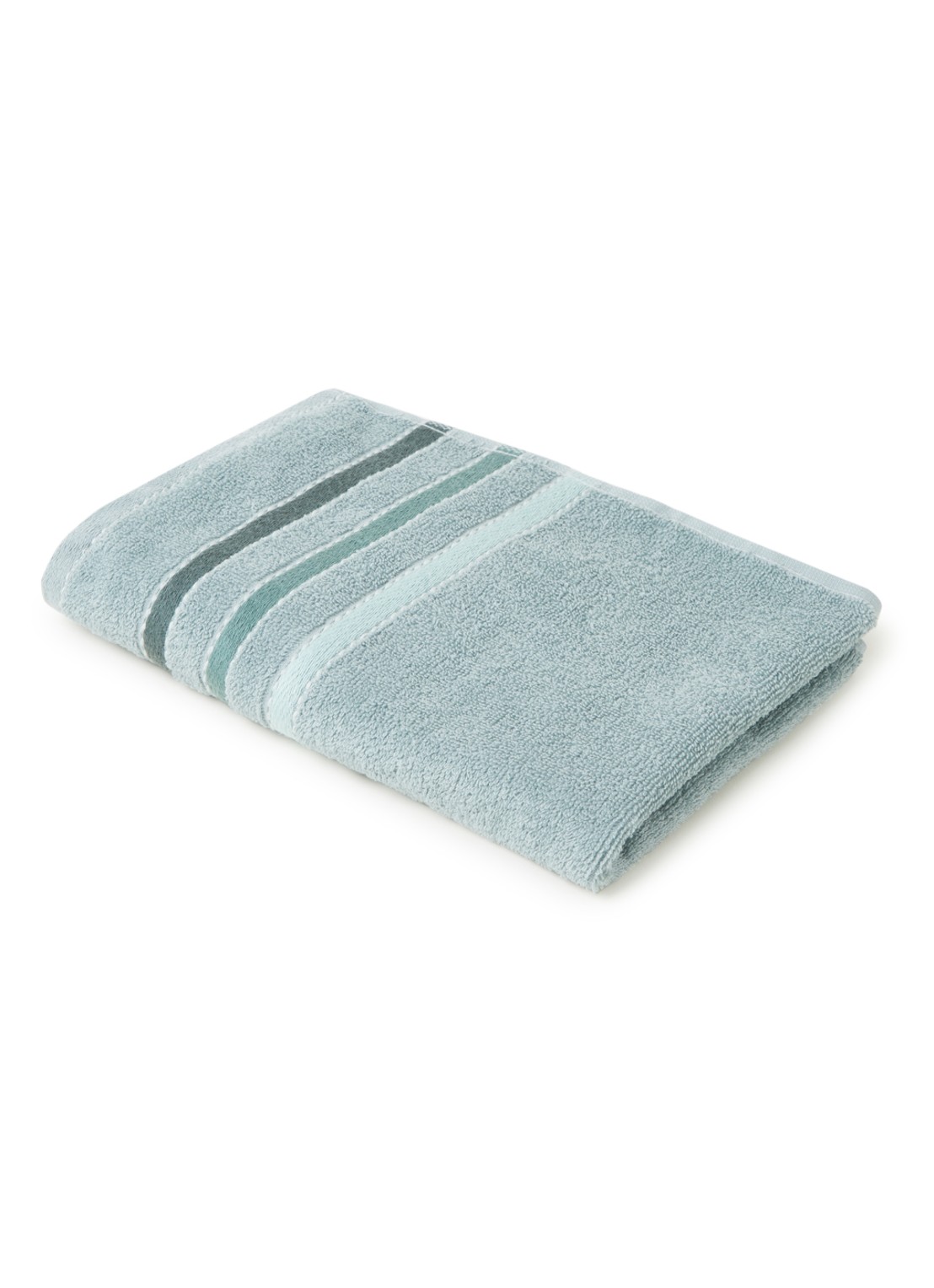 Vandyck Prestige Lines gastendoek - 500gr/m2 - 40 x 60 cm  - voorkant 2 lindegroen