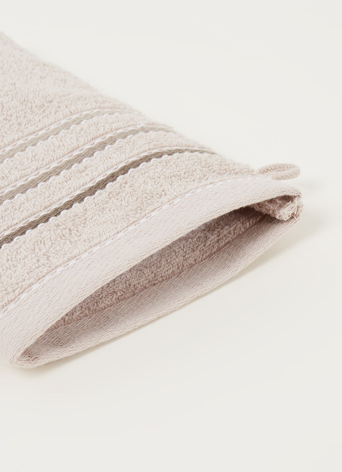 Vandyck Prestige Lines washand - 500 gr/m2 - 16 x 21 cm  - detail zand