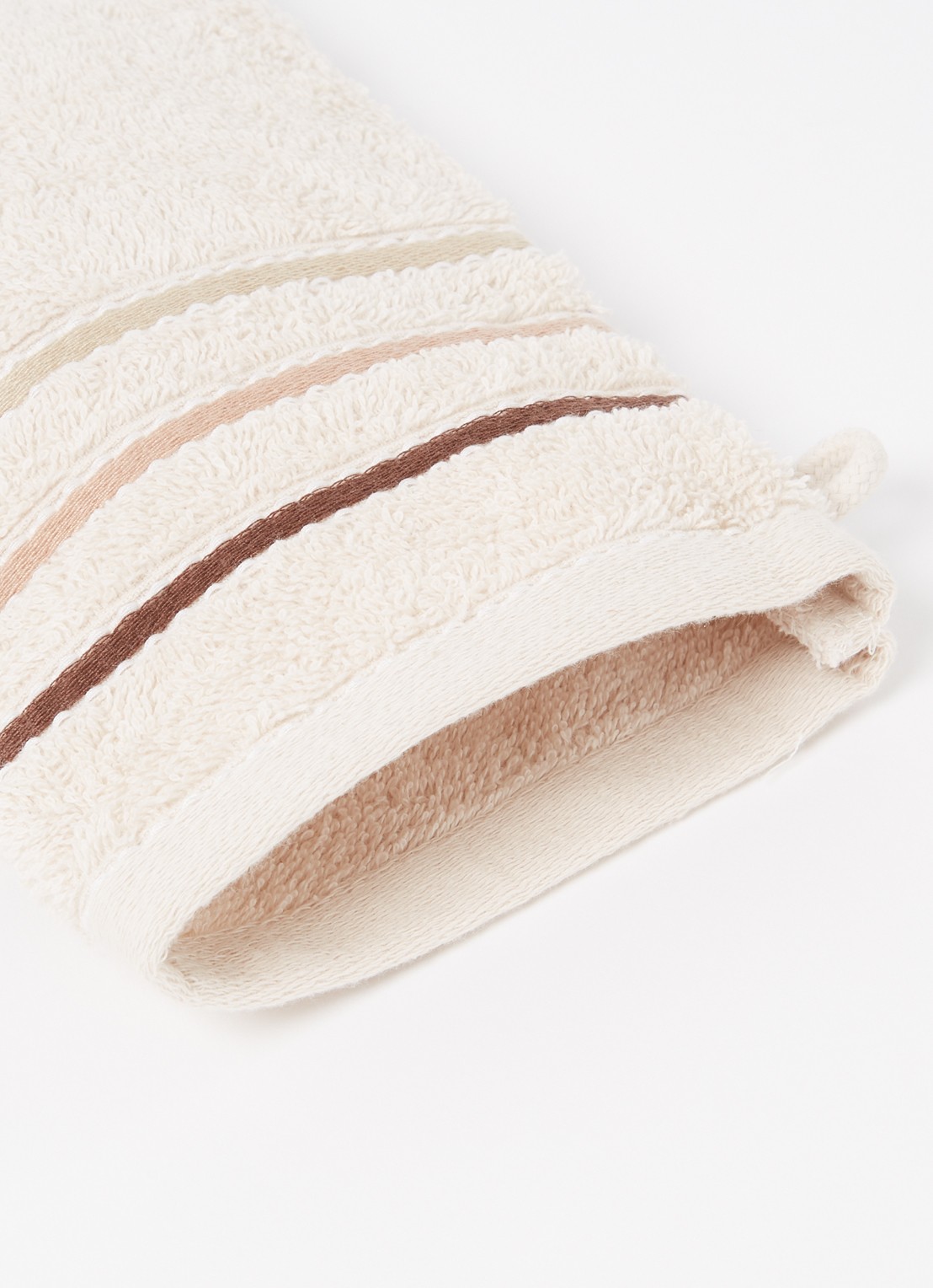Vandyck Prestige Lines washand - 500 gr/m2 - 16 x 21 cm - detail 2 creme