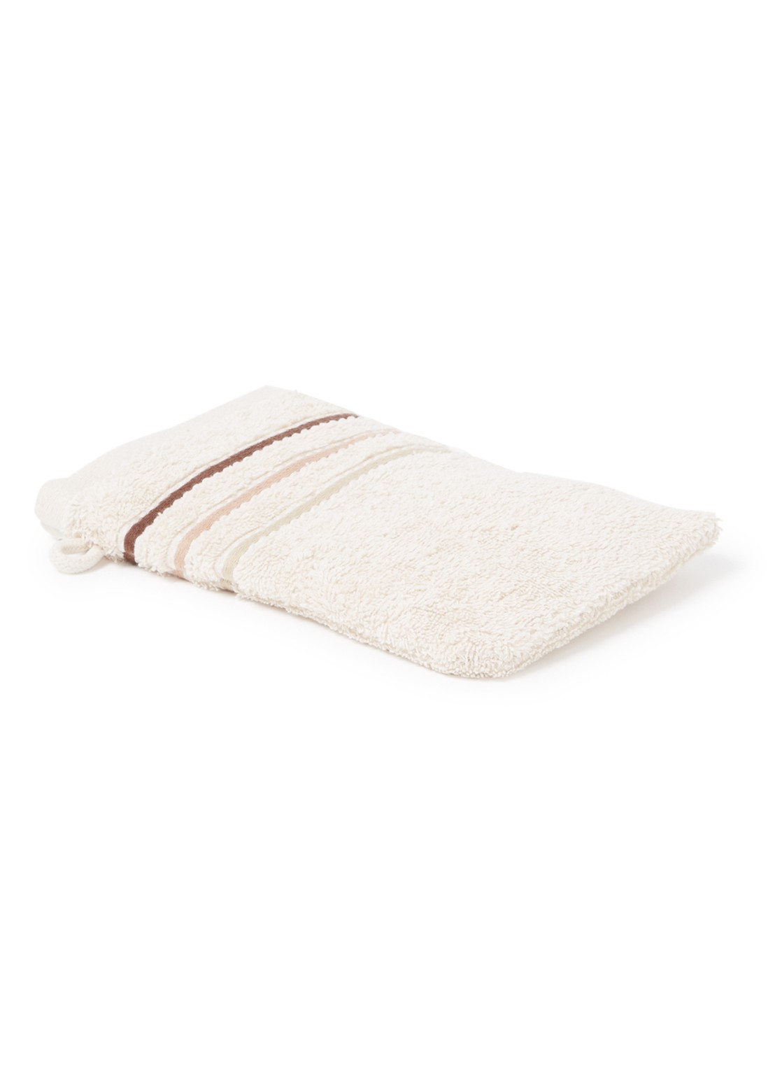Vandyck Prestige Lines washand - 500 gr/m2 - 16 x 21 cm - voorkant creme