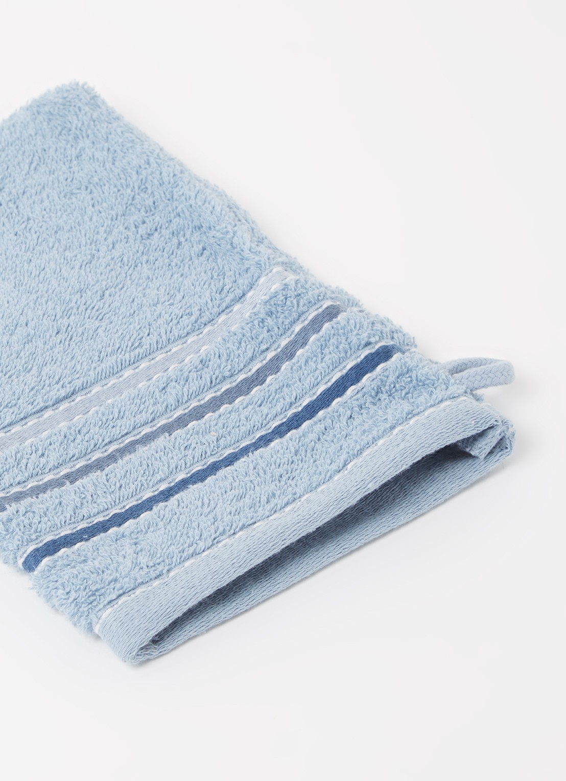 Vandyck Prestige Lines washand - 500 gr/m2 - 16 x 22 cm - detail 3 blauw