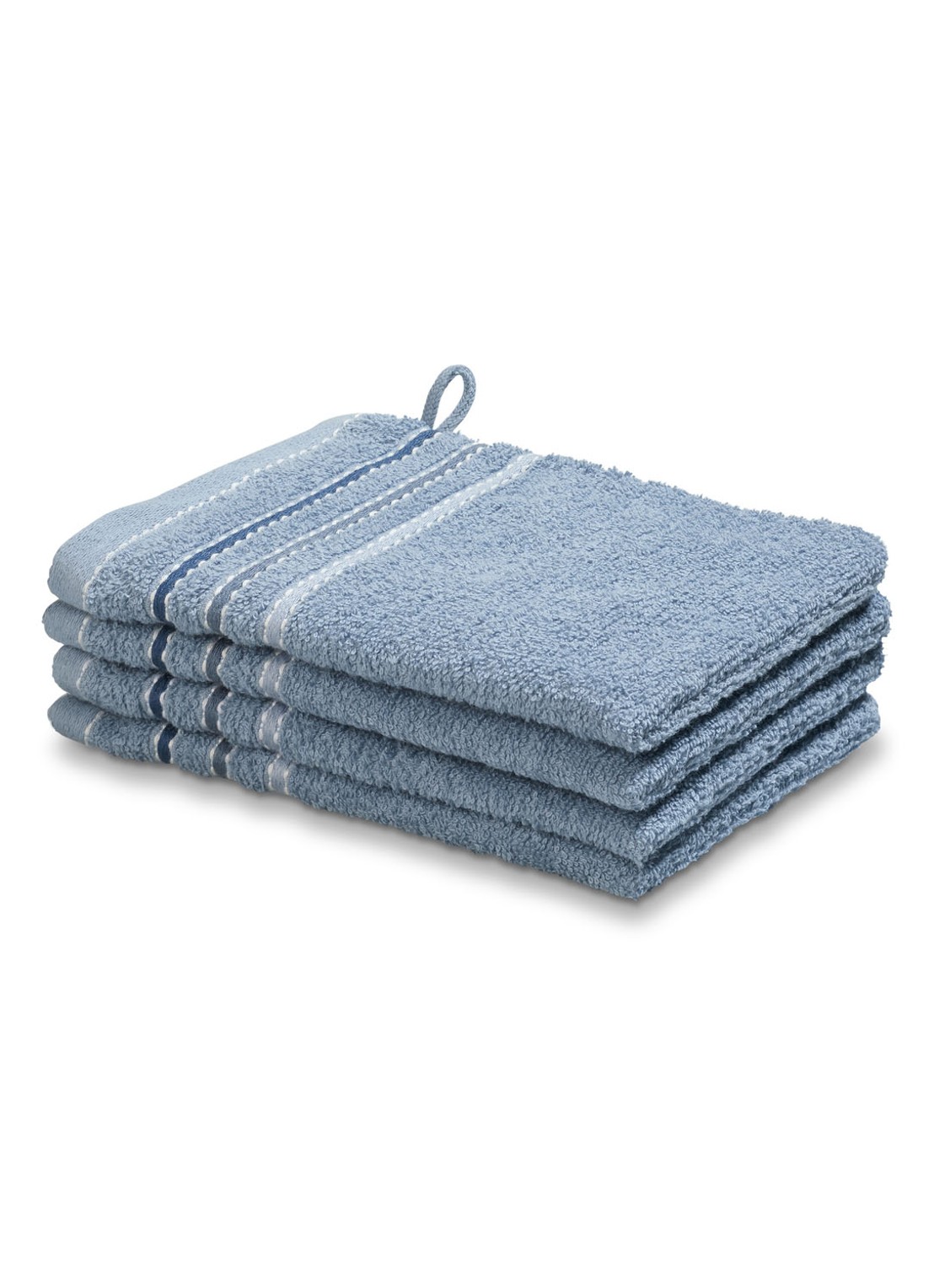 Vandyck Prestige Lines washand - 500 gr/m2 - 16 x 22 cm - detail 4 blauw