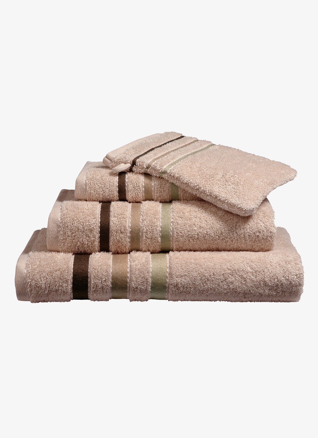 Vandyck Prestige washand - 500 gr/m2 - 16 x 22 cm - voorkant 2 oudroze