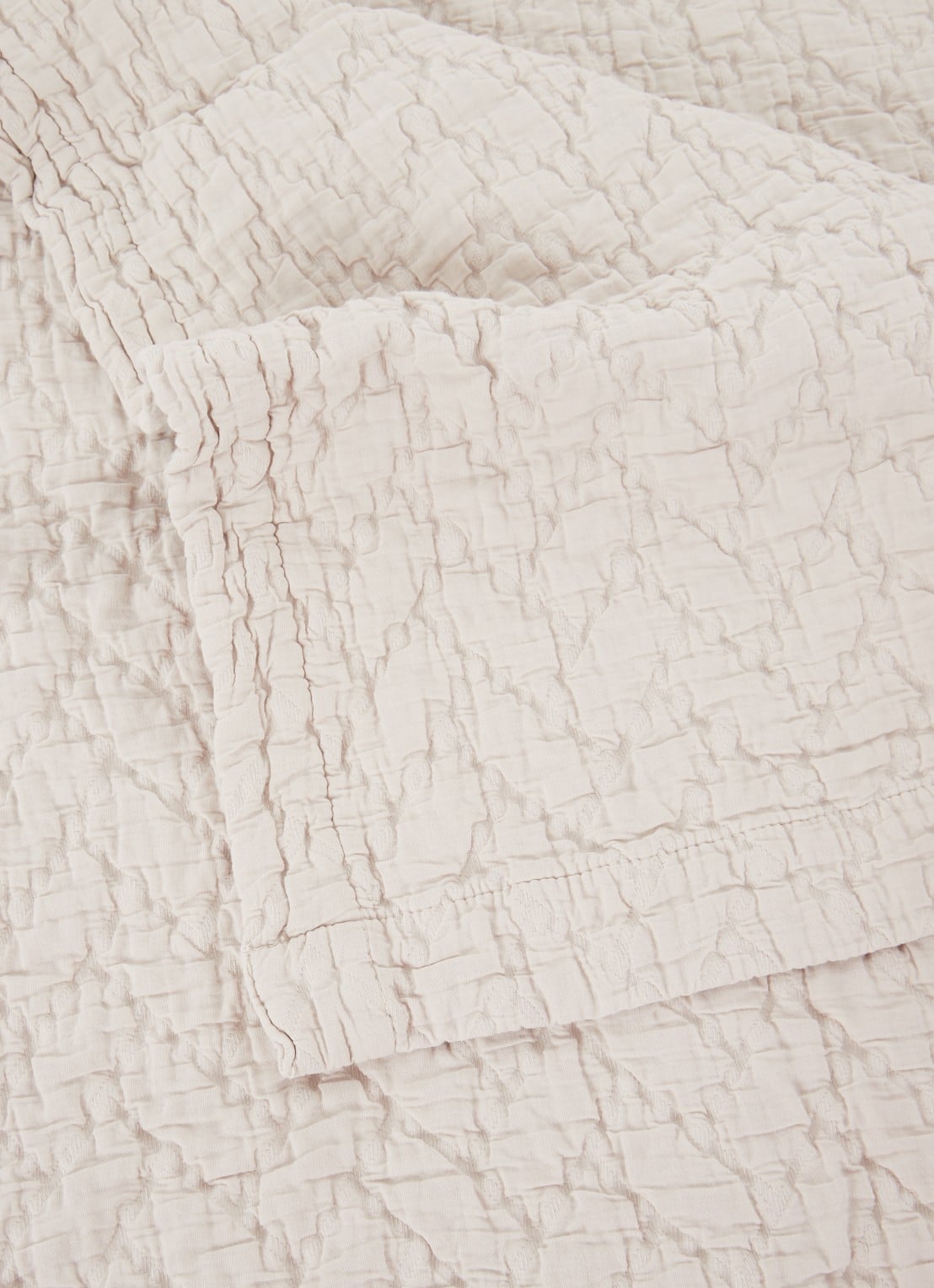 Vandyck Pure 10 bedsprei van katoen - detail grijs