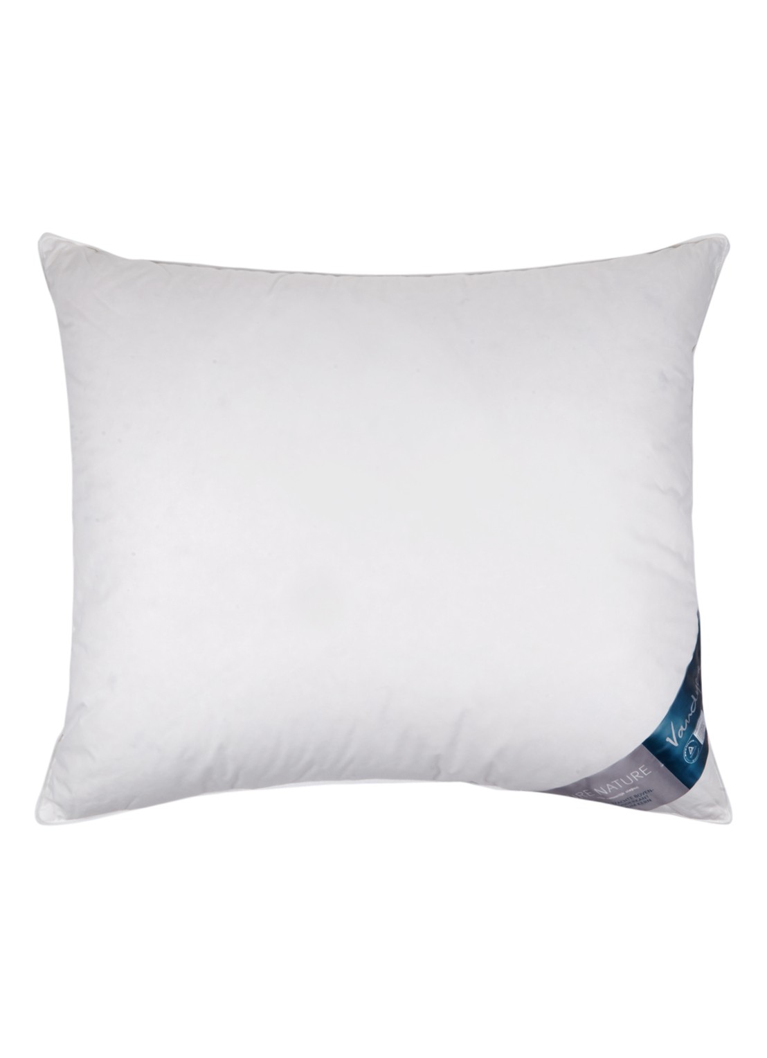 Vandyck Pure Nature driekamer 90 zacht hoofdkussen 60 x 70 cm - voorkant wit