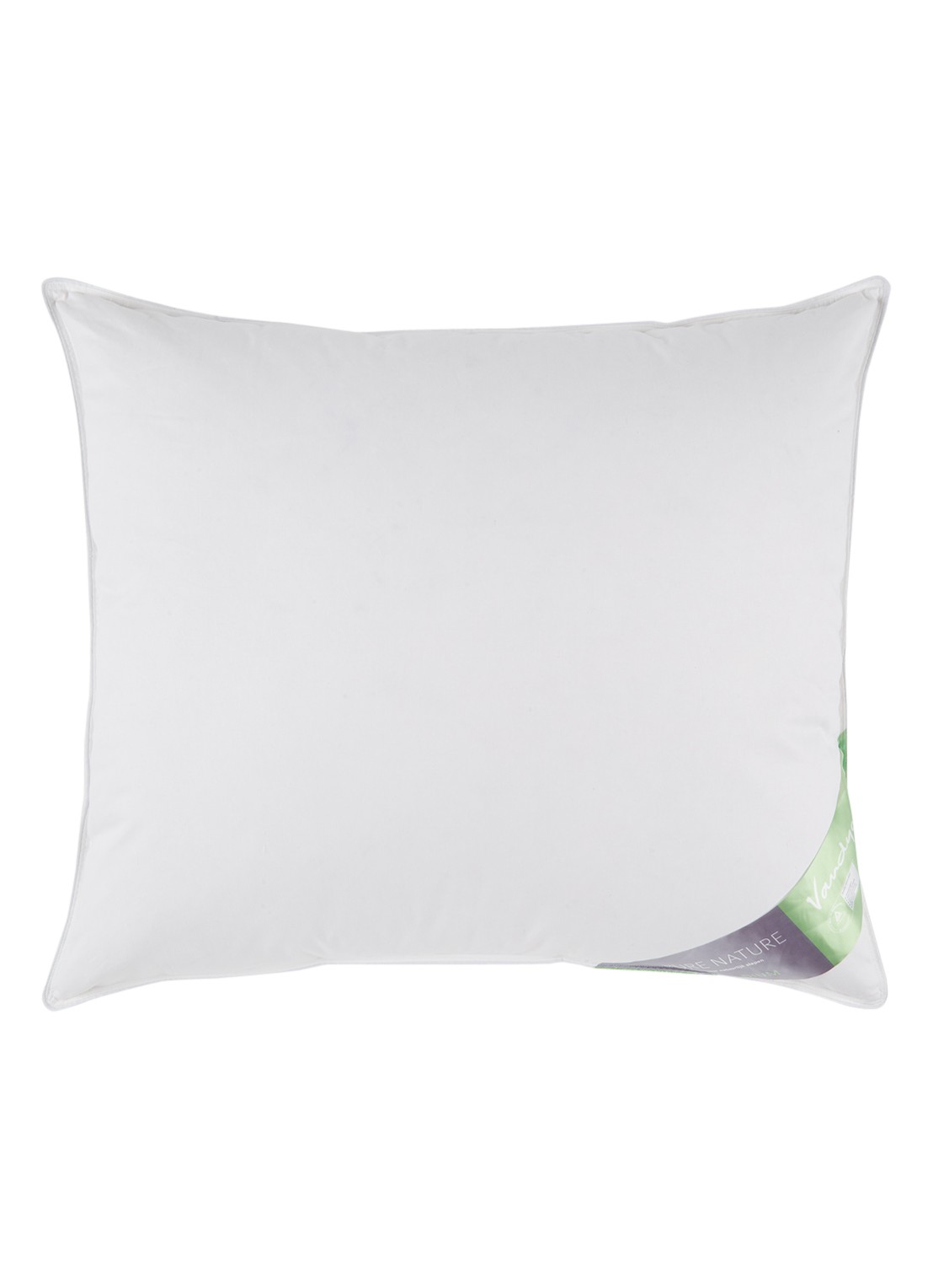 Vandyck Pure Nature medium hoofdkussen 60 x 70 cm - voorkant 2 wit