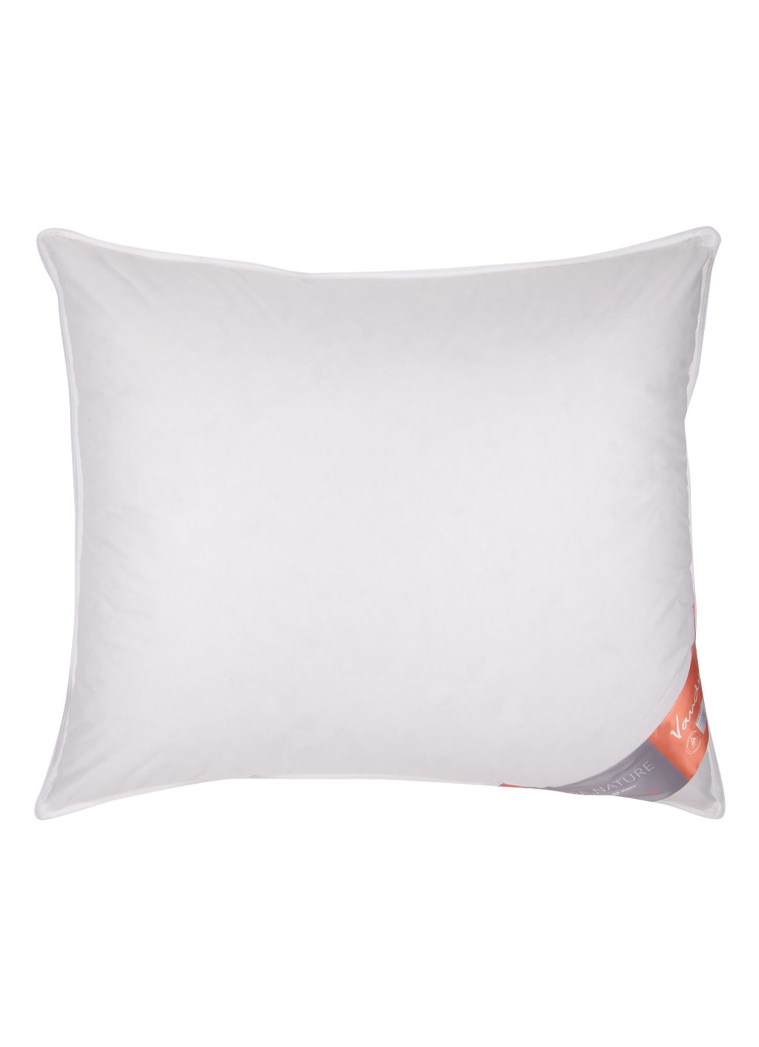 Vandyck Pure Nature superzacht hoofdkussen 60 x 70 cm - voorkant 2 wit