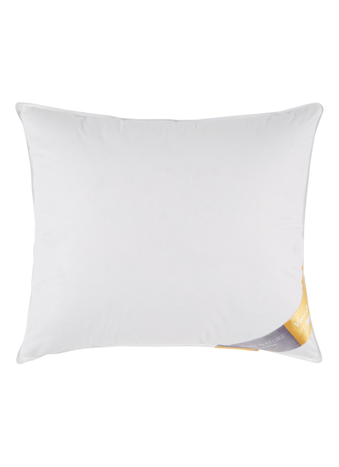 Vandyck Pure Nature zacht hoofdkussen 60 x 70 cm - voorkant wit
