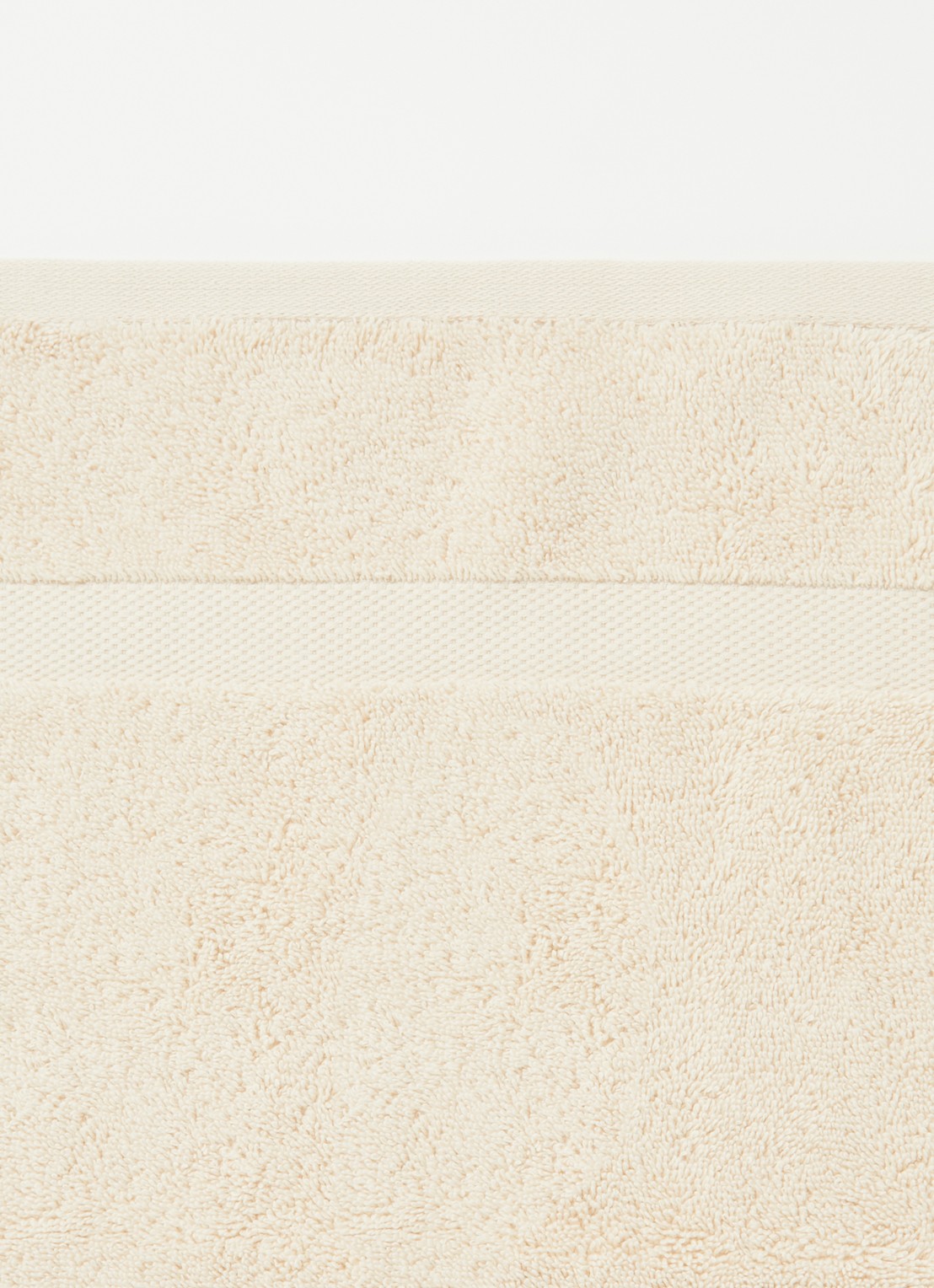 Vandyck Ranger badhanddoek - 650 gr/m2 - 55 x 100 cm - detail 2 creme