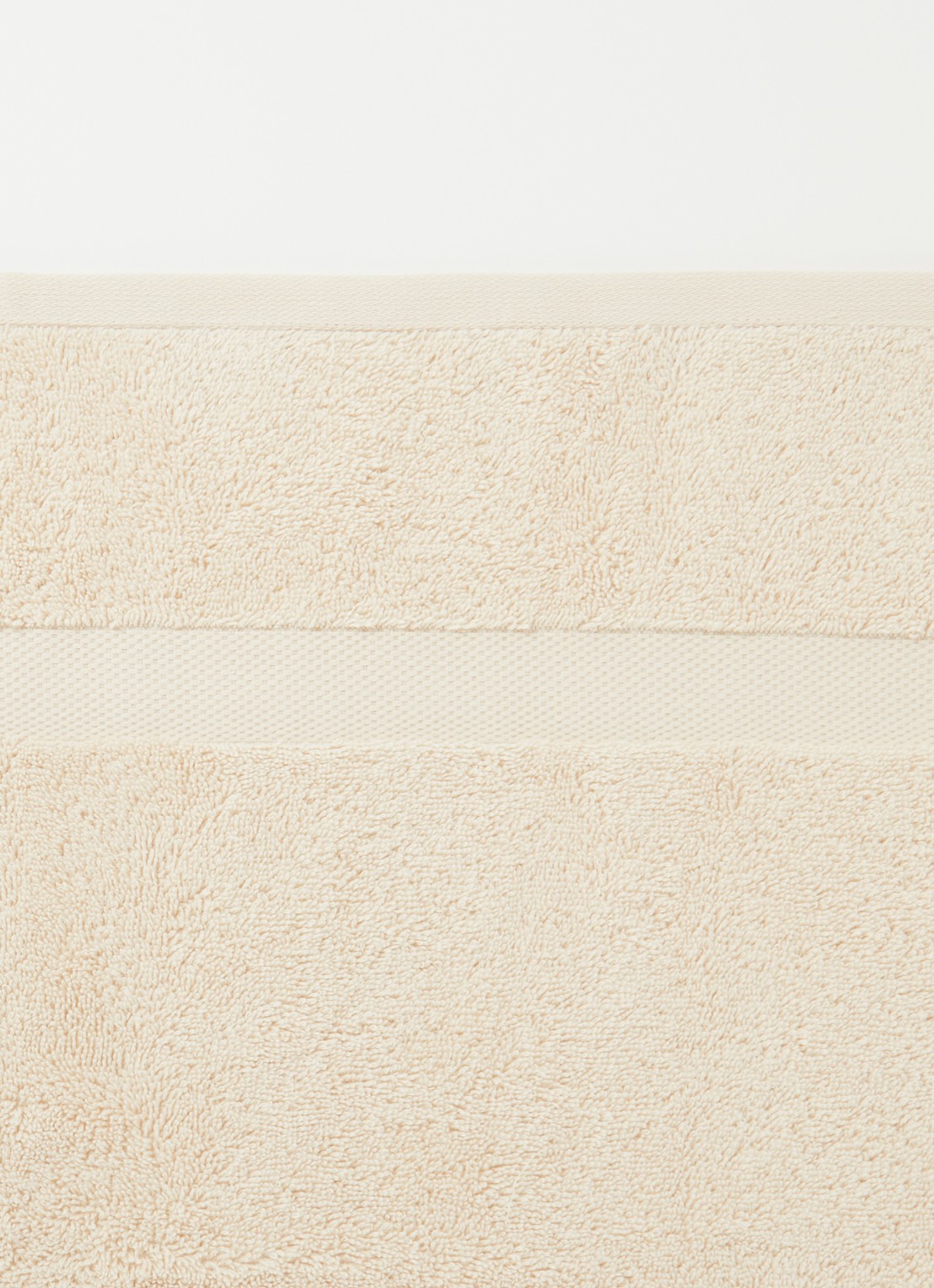 Vandyck Ranger badhanddoek - 650 gr/m2 - 68 x 127 cm - detail creme