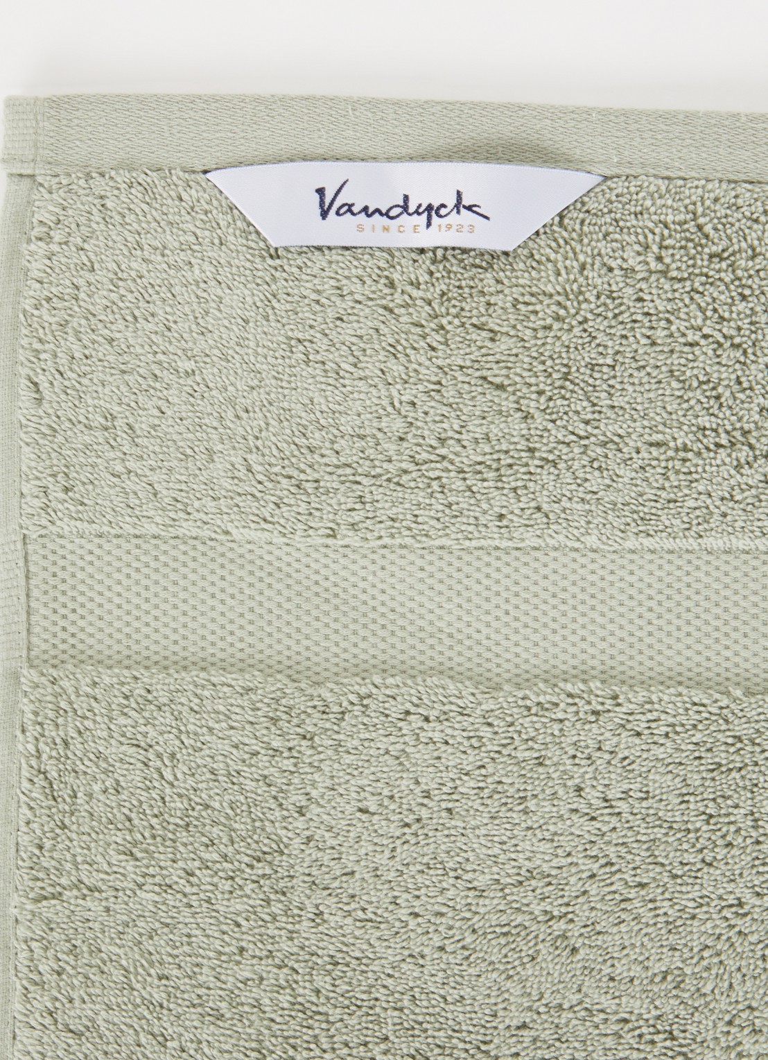 Vandyck Ranger badhanddoek - 650 gr/m2 - 68 x 127 cm - detail 2 olijfgroen