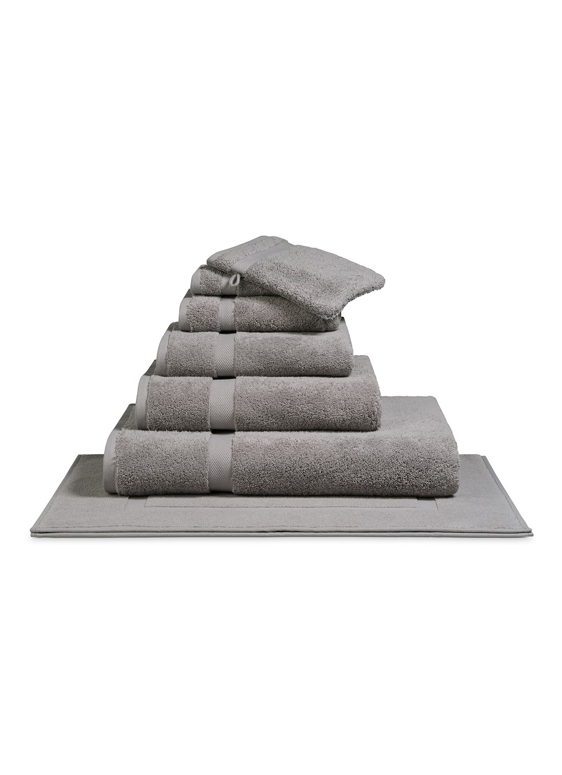 Vandyck Ranger gastendoek - 650 gr/m2 - 40 x 60 cm - voorkant 2 middengrijs