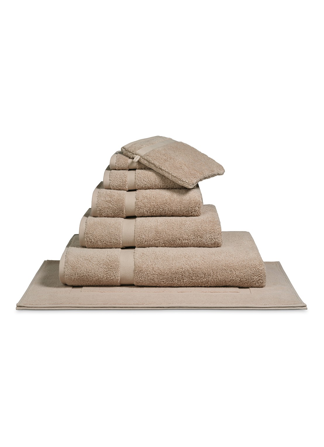 Vandyck Ranger gastendoek - 650 gr/m2 - 40 x 60 cm - voorkant 2 beige