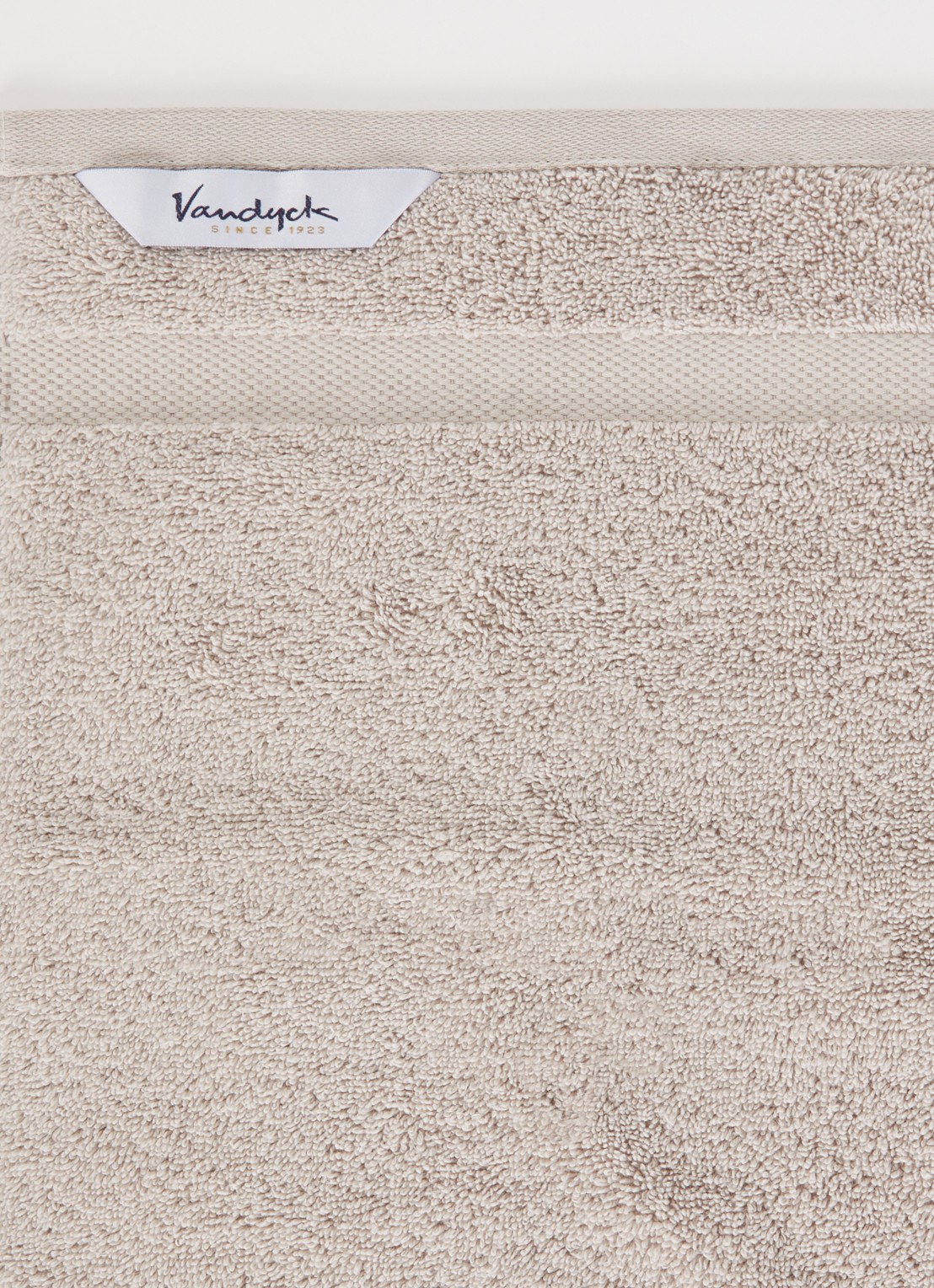 Vandyck Ranger gastendoek - 650 gr/m2 - 40 x 60 cm - detail lichtgrijs