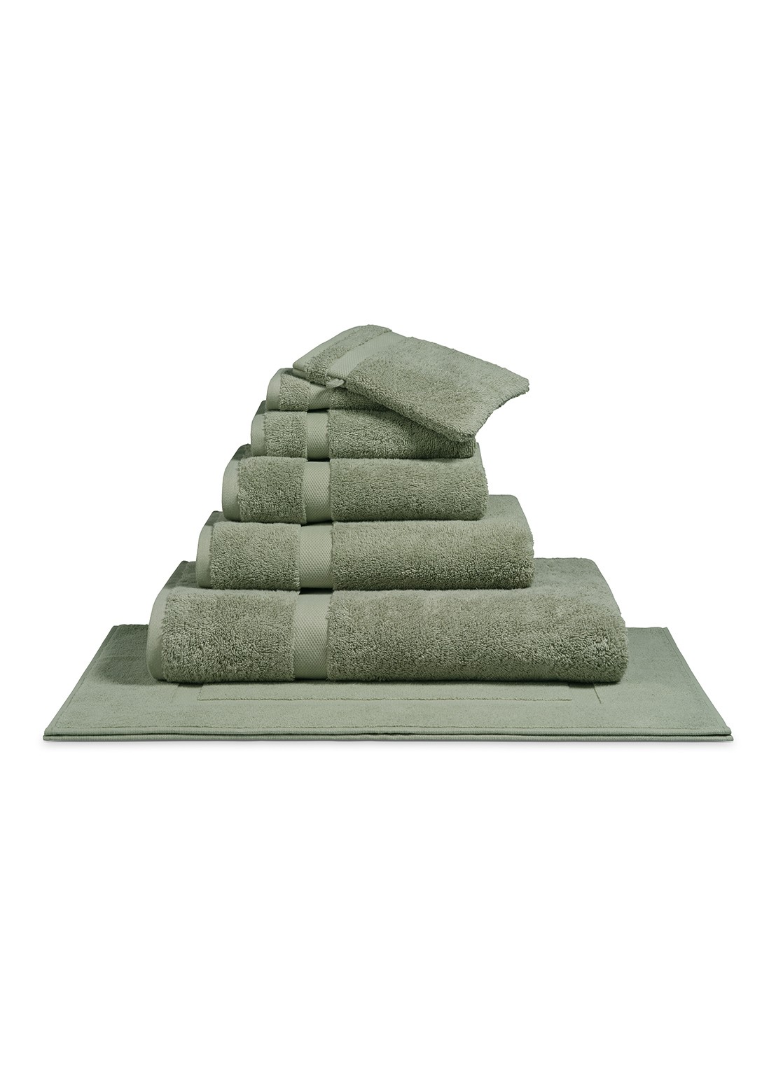 Vandyck Ranger gastendoek - 650 gr/m2 - 40 x 60 cm - voorkant 2 donkergroen