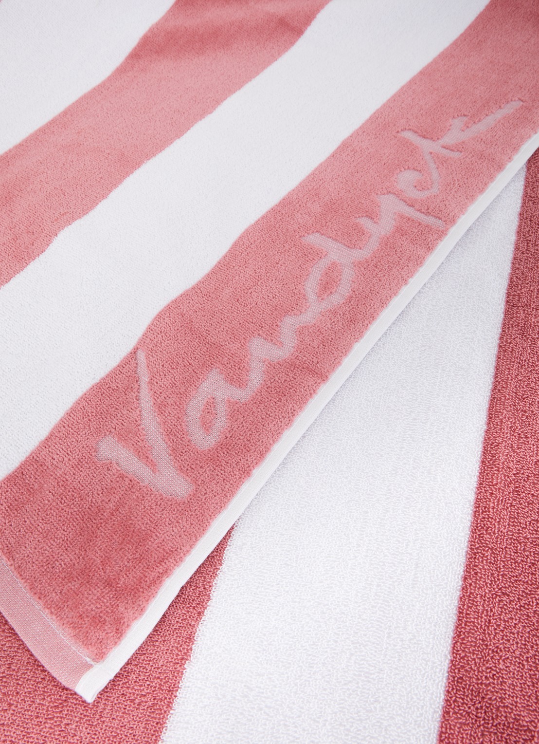 Vandyck Riviera strandlaken 100 x 200 cm  - voorkant 2 roze