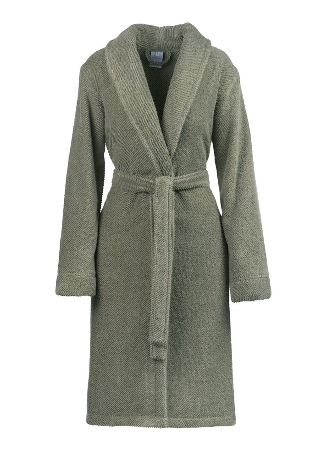 Vandyck Soho badjas - unisex - voorkant lindegroen