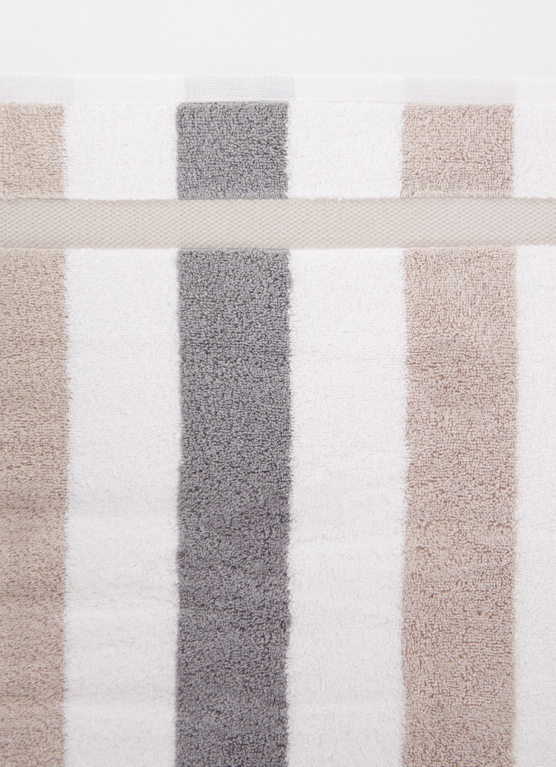 Vandyck Vancouver badhanddoek - 650 gr/m2 - 55 x 100 cm - detail grijs