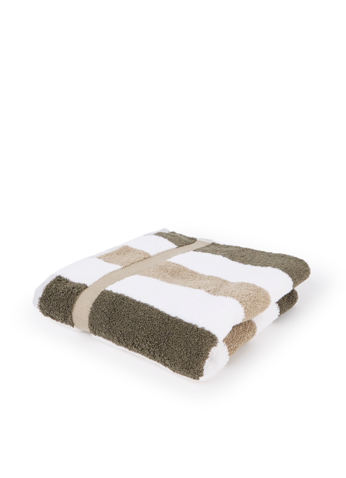 Vandyck Vancouver badhanddoek - 650 gr/m2 - 55 x 100 cm - voorkant bronsgroen