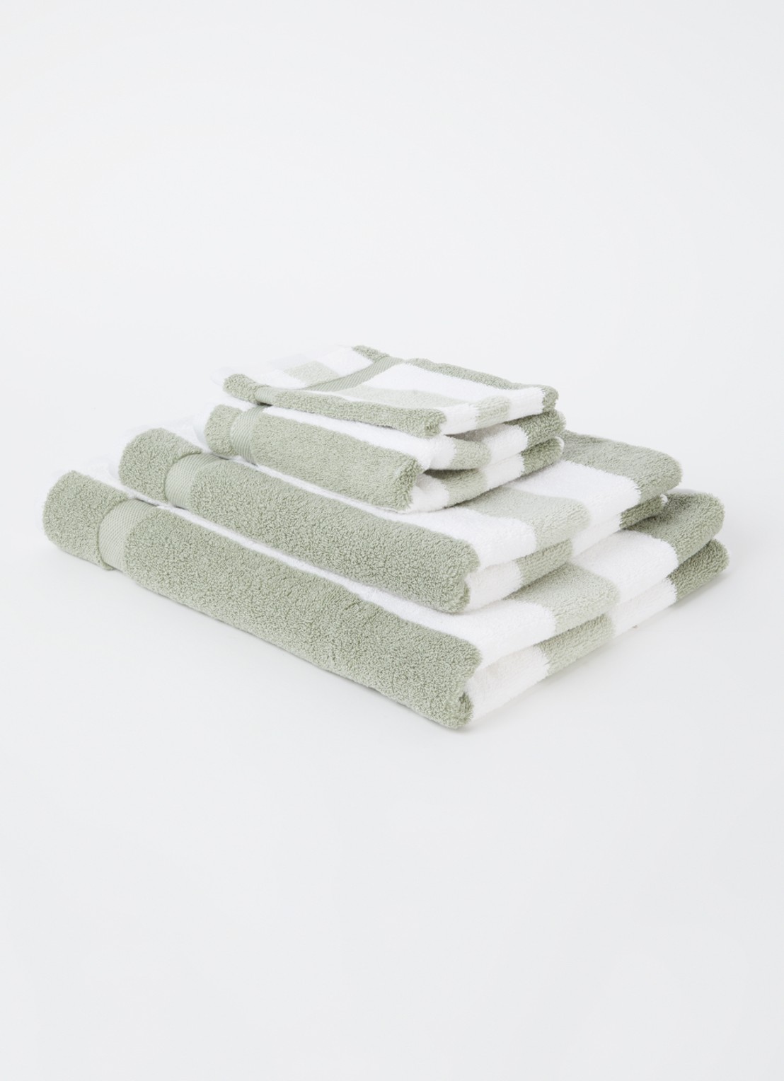 Vandyck Vancouver badhanddoek - 650 gr/m2 - 55 x 100 cm - voorkant 2 lindegroen