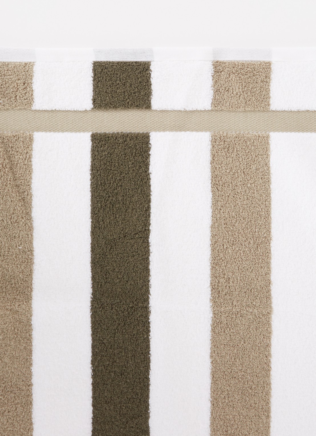 Vandyck Vancouver Fashion badhanddoek - 90 x 195 cm - detail 2 legergroen