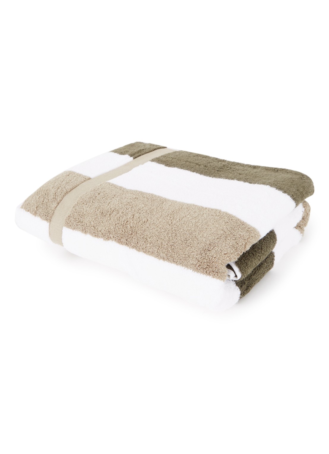 Vandyck Vancouver Fashion badhanddoek - 90 x 195 cm - voorkant legergroen