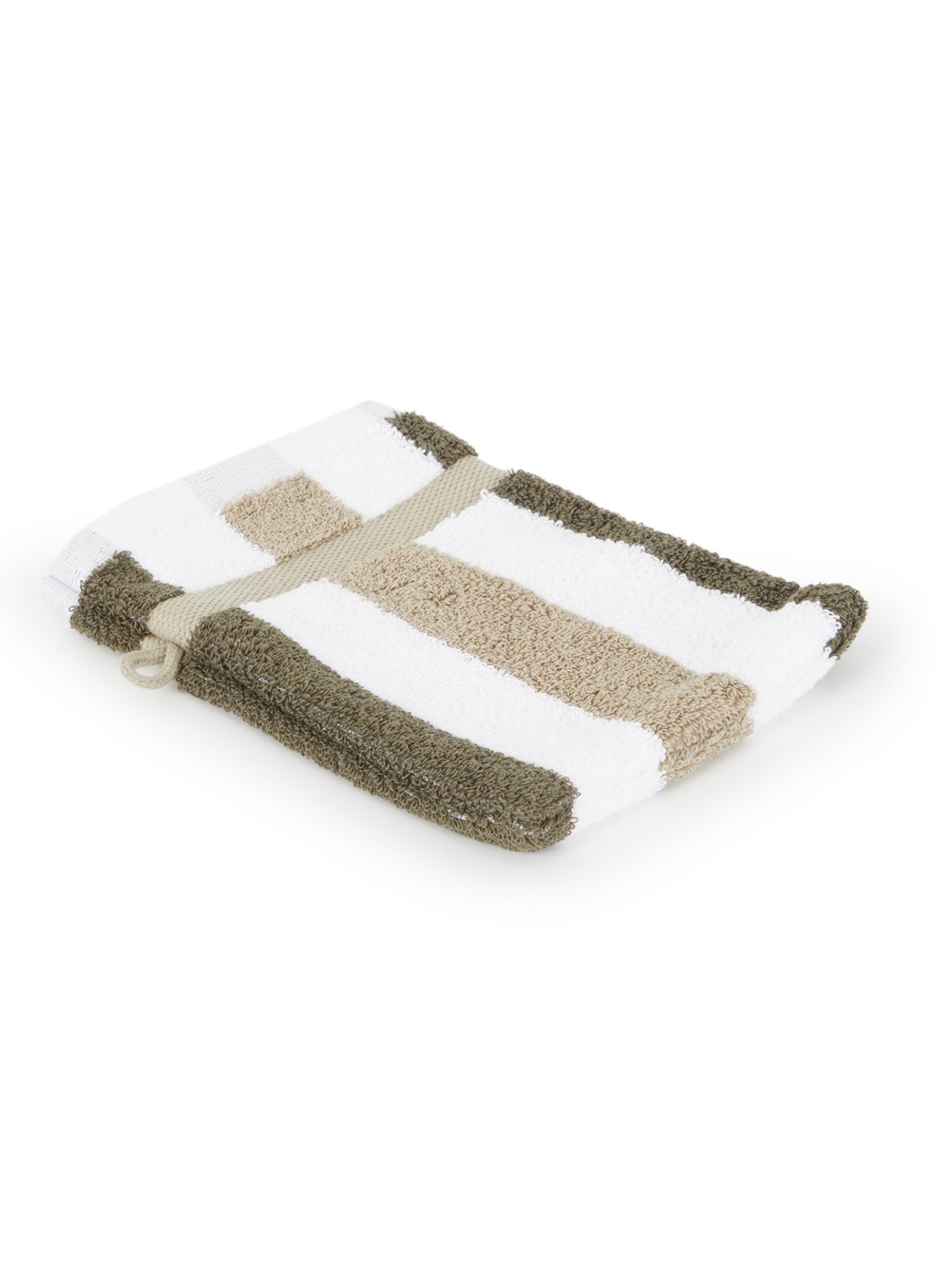 Vandyck Vancouver washand - 650 gr/m2 - 16 x 22 cm  - voorkant bronsgroen