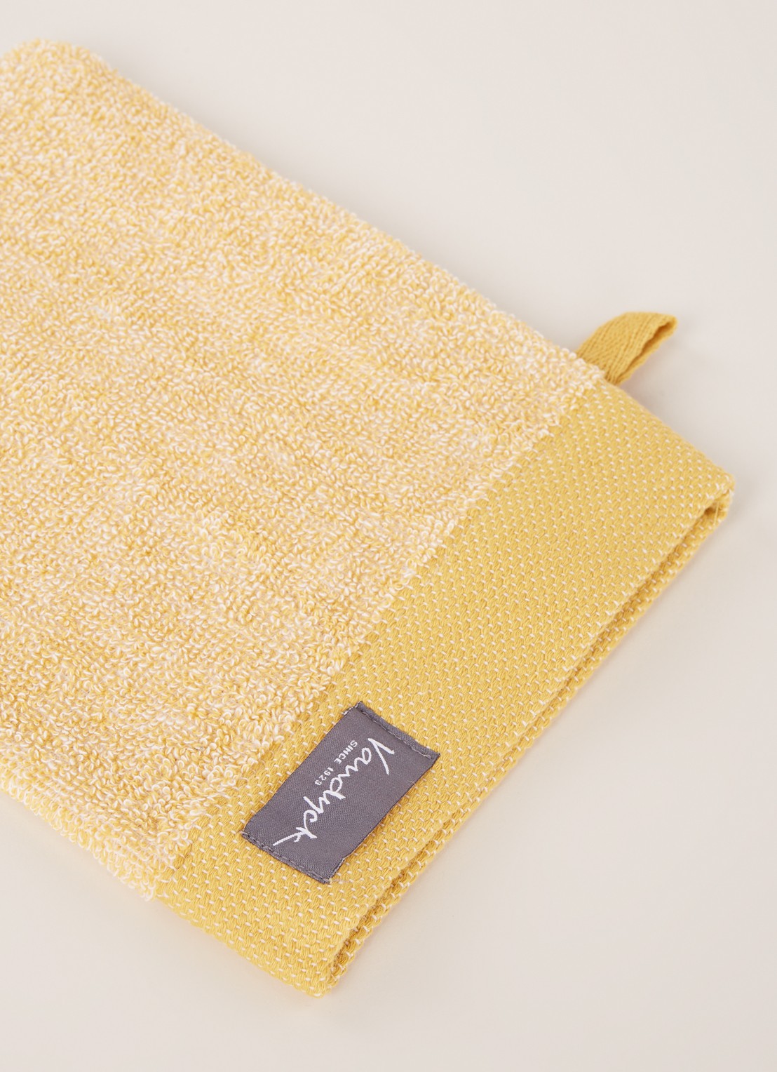 Vandyck Washand - 550 gr/m2 - 16 x 21 cm - detail 3 geel