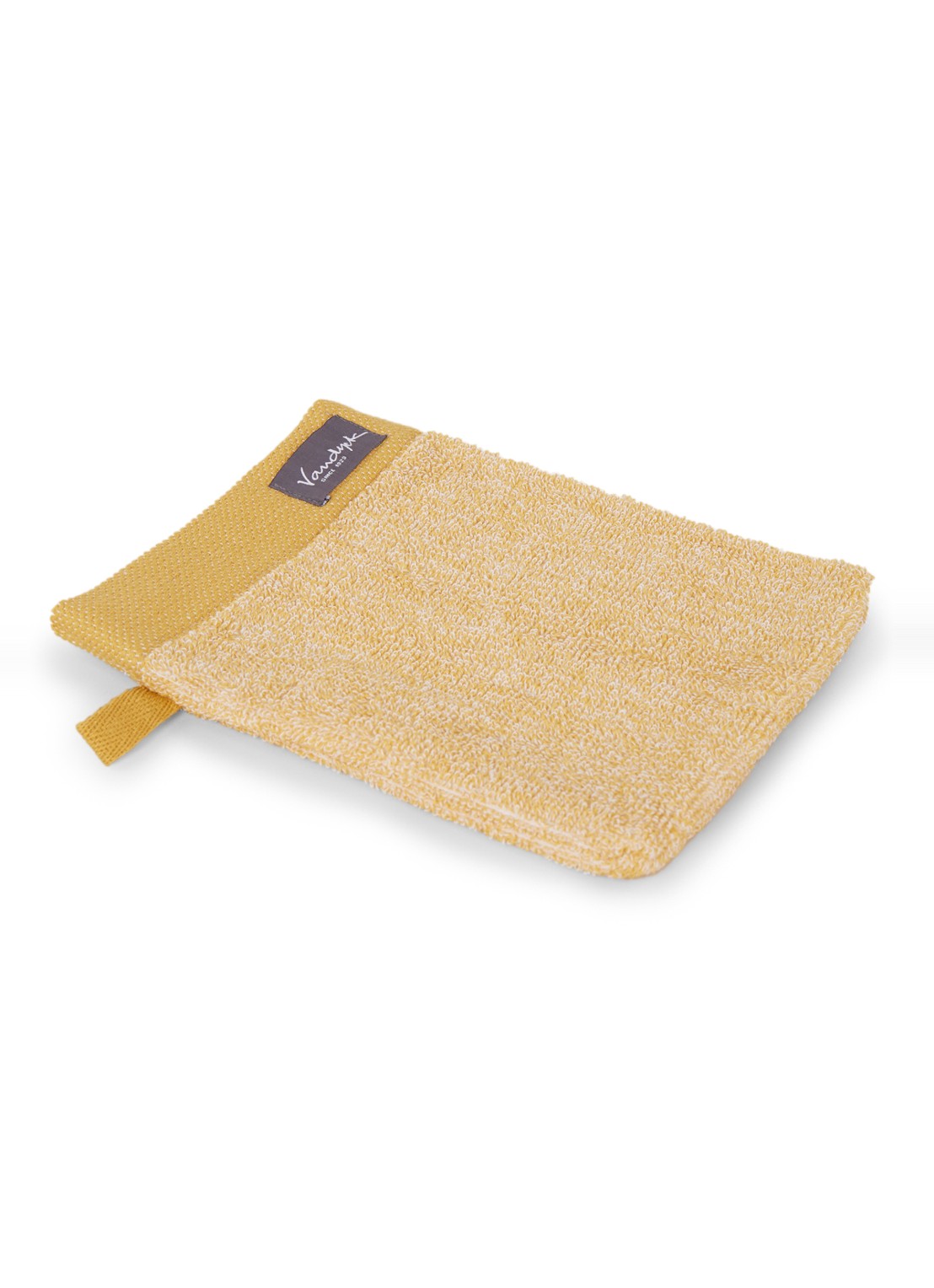 Vandyck Washand - 550 gr/m2 - 16 x 21 cm - voorkant geel