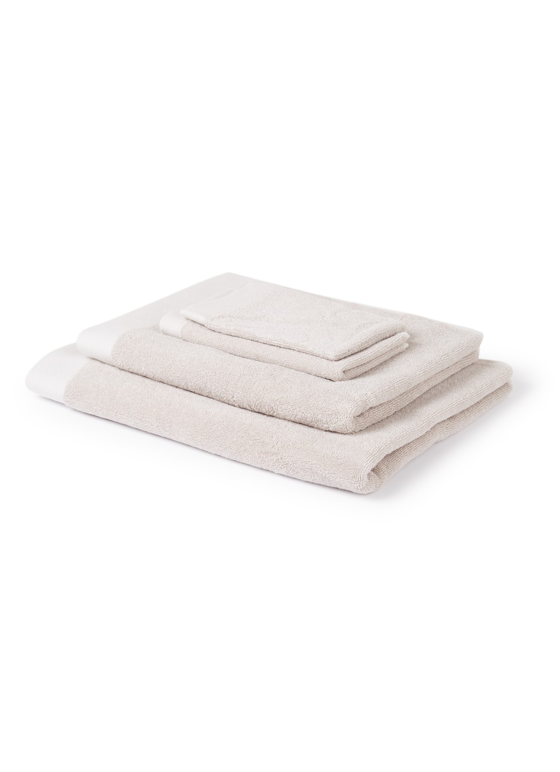 Vandyck Washand - 550 gr/m2 - 16 x 21 cm - voorkant zand