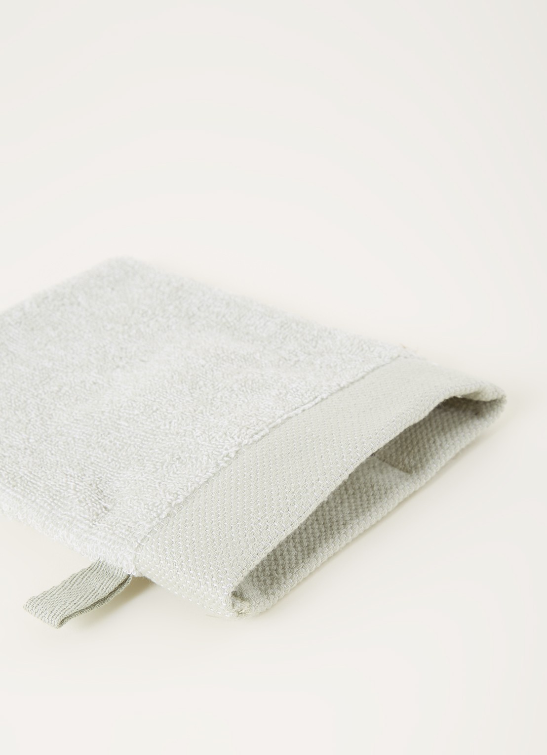 Vandyck Washand - 550 gr/m2 - 16 x 21 cm - detail lichtgroen