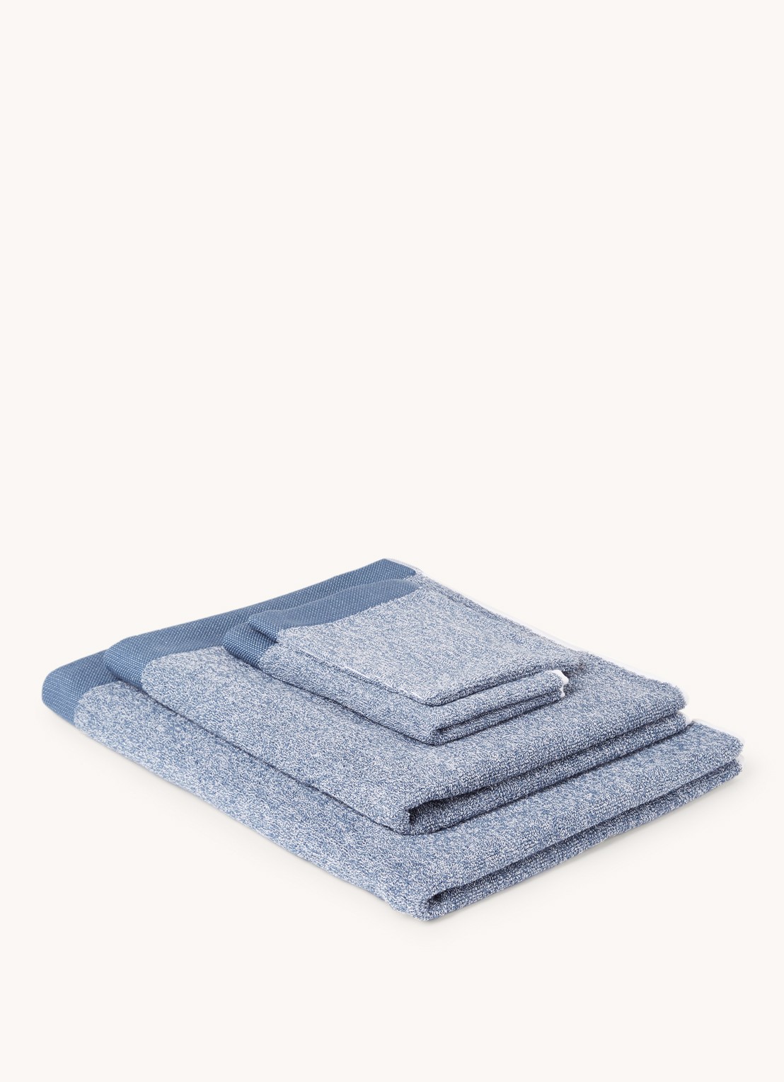 Vandyck Washand - 550 gr/m2 - 16 x 21 cm - voorkant 2 blauw