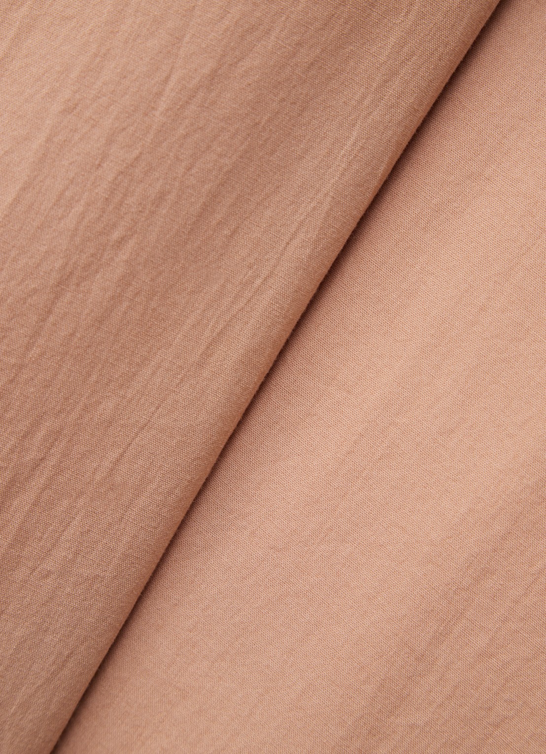 Vandyck Washed Cotton dekbedovertrekset van katoen - inclusief kussenslopen - detail cognac