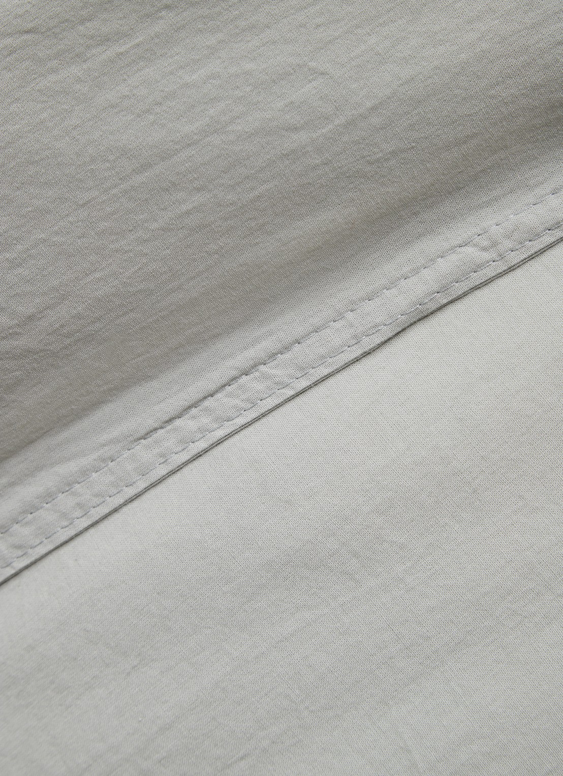 Vandyck Washed Cotton dekbedovertrekset van katoen - inclusief kussenslopen - detail groen
