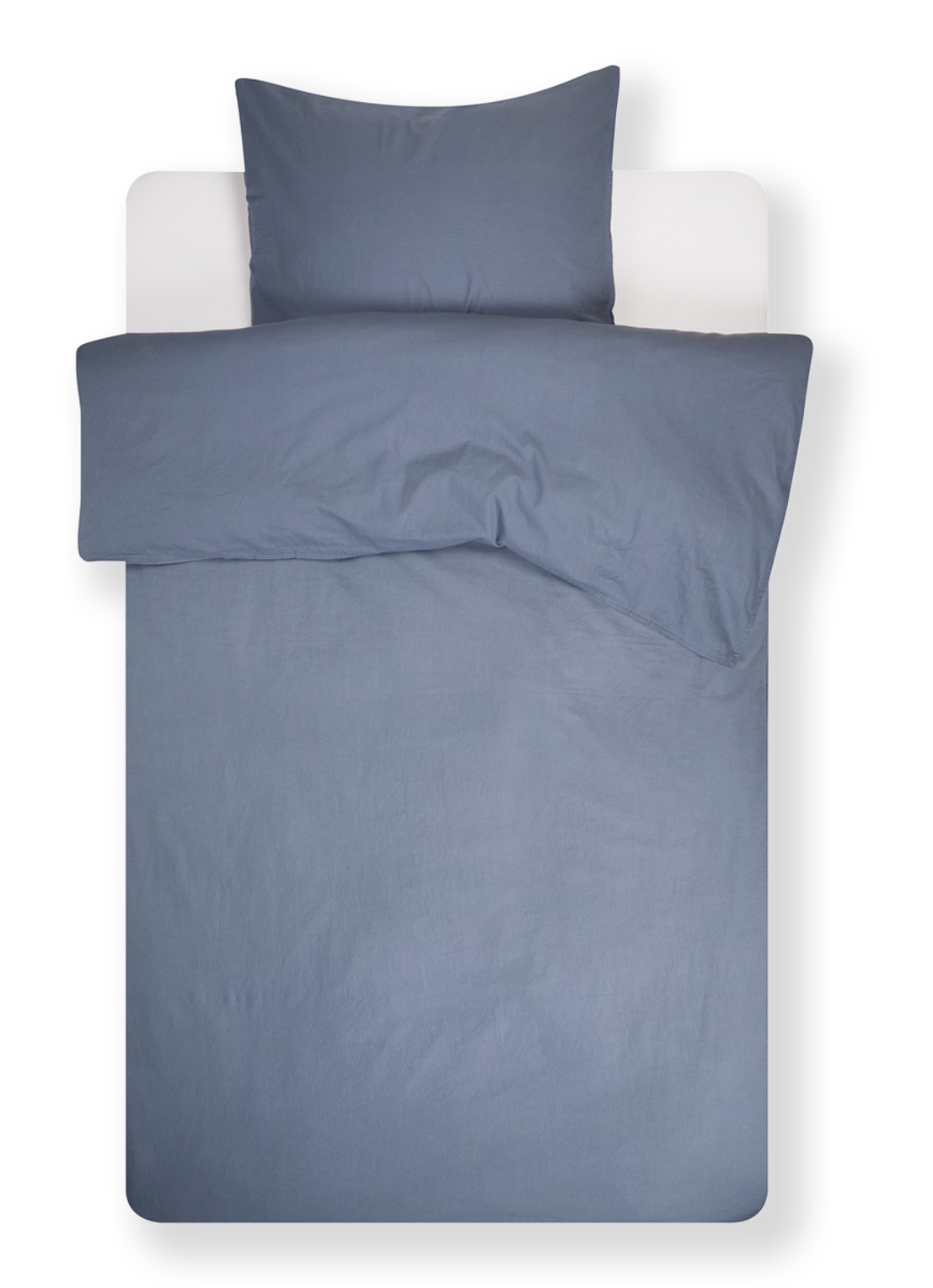 Vandyck Washed Cotton katoenen dekbedovertrekset - inclusief kussenslopen - voorkant jeans