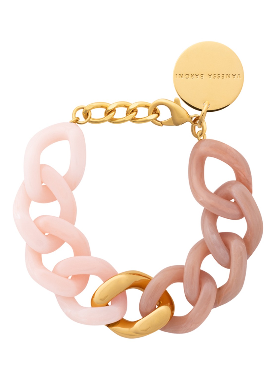Vanessa Baroni Flat Chain armband - voorkant 2 multicolor