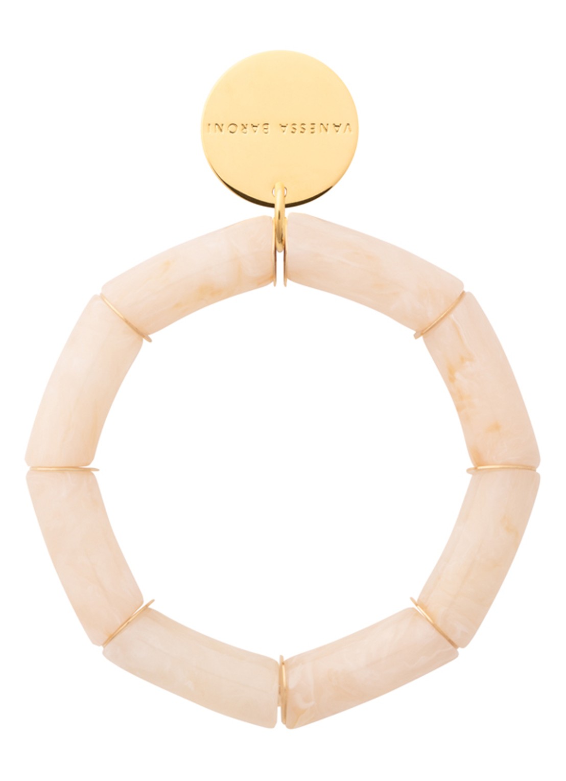 Vanessa Baroni Flex armband - voorkant latte marble