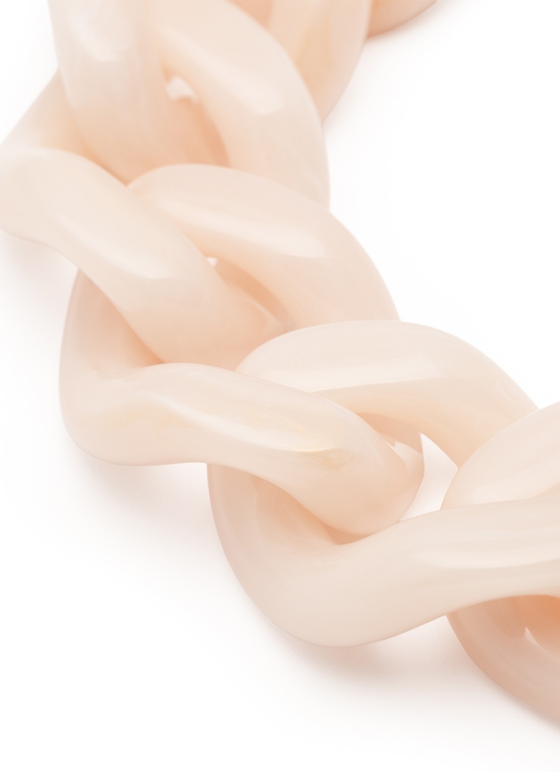 Vanessa Baroni Great schakelarmband  - detail latte marble