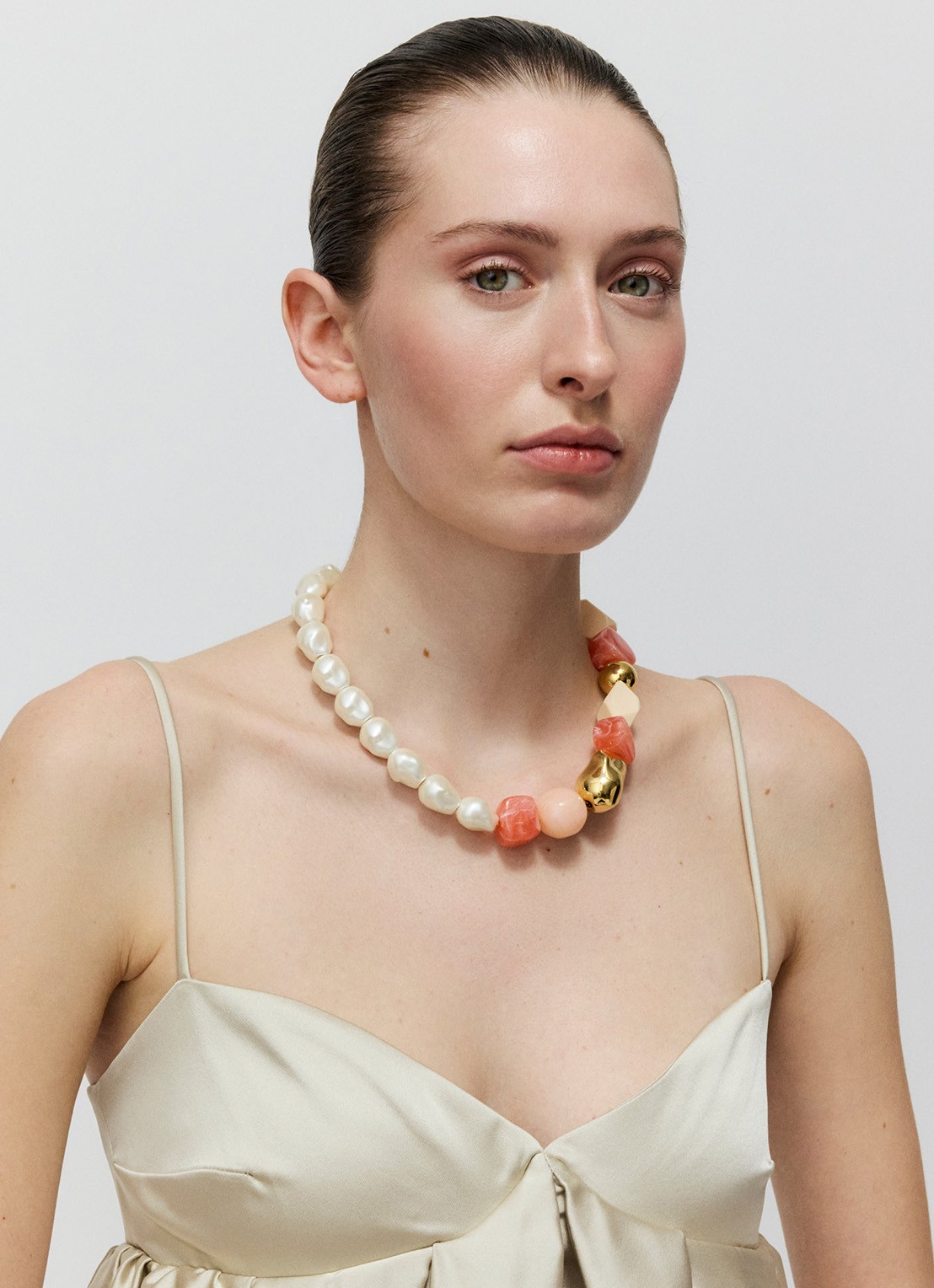 Vanessa Baroni Ibiza ketting - voorkant 2 watermelon