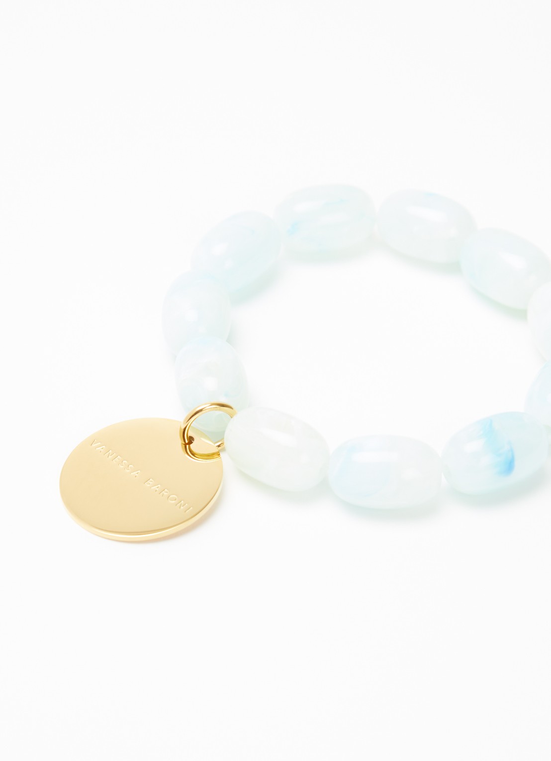 Vanessa Baroni Olive Flex armband - detail 3 cloud marble