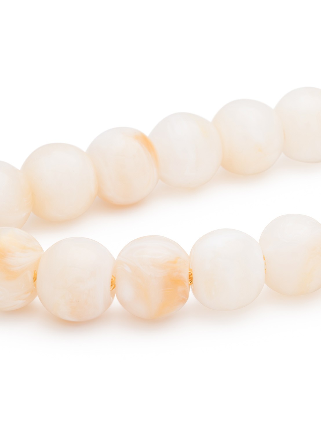 Vanessa Baroni Small Beads kralenketting - detail 3 pearl marble
