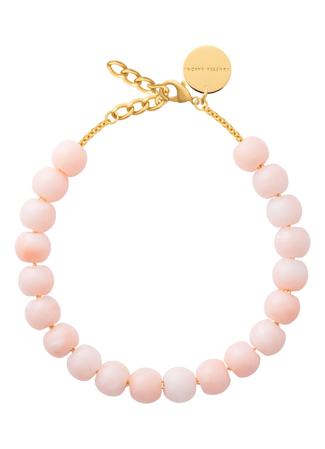 Vanessa Baroni Small Beads kralenketting - voorkant 3 peach sorbet