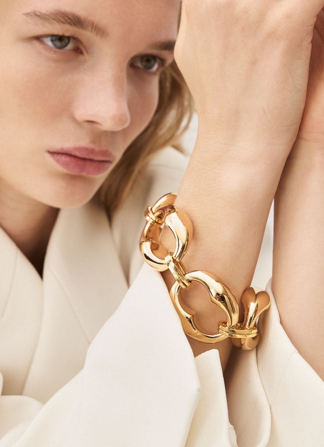 Vanessa Baroni Turtle armband - voorkant 2 goud