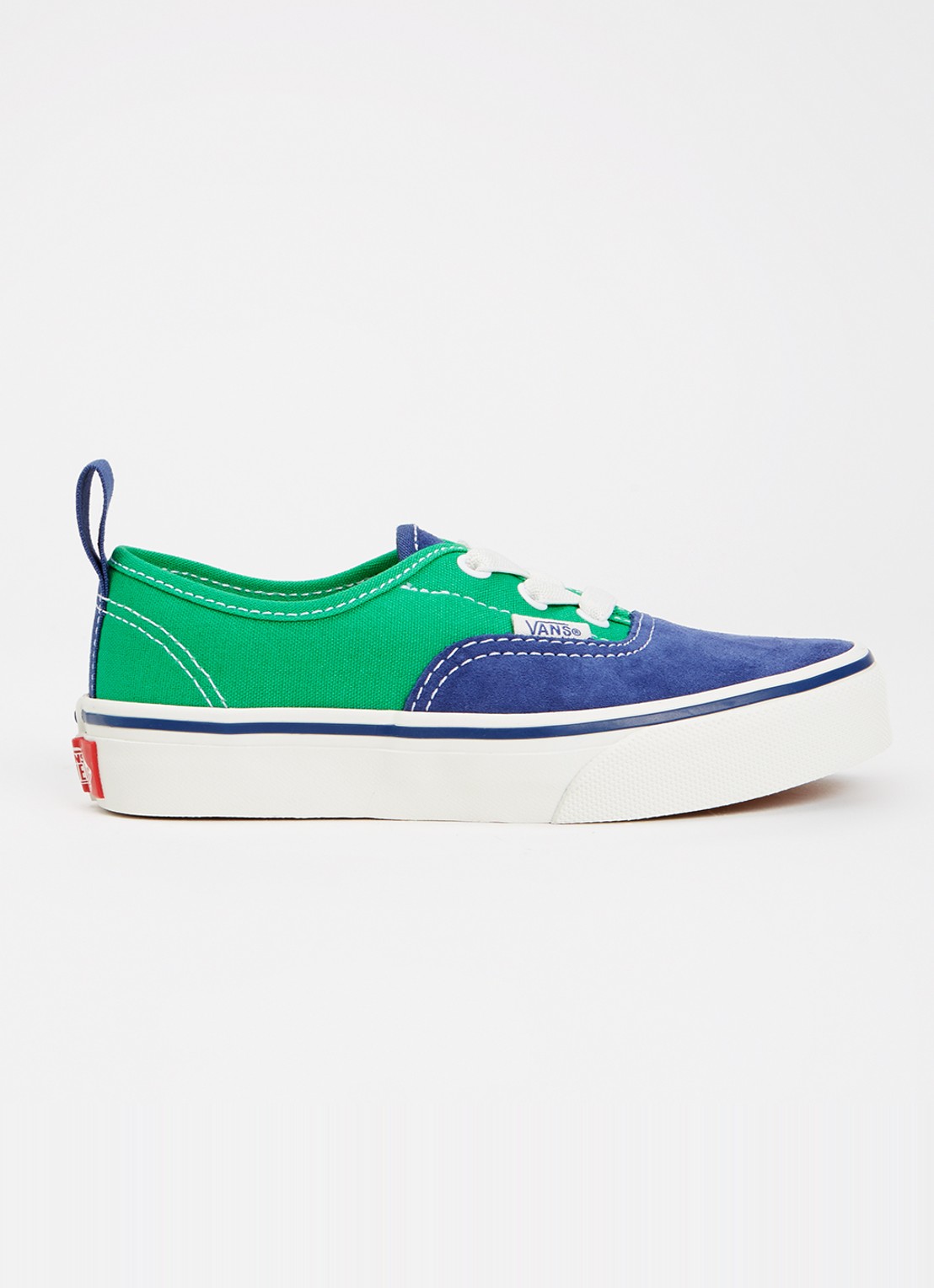 VANS Authentic sneaker van canvas met suède details - voorkant 2 groen