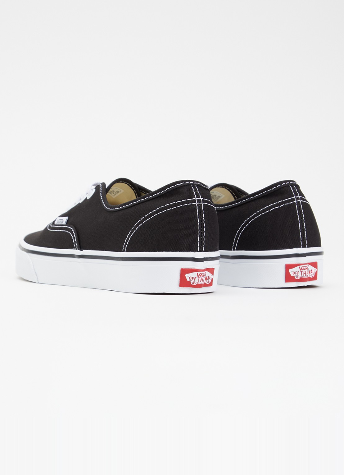 VANS Authentic sneaker van canvas - achterkant zwart